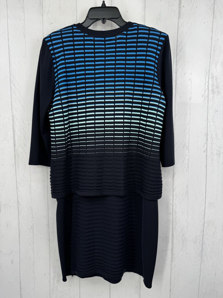 Lp 2pc ombre knit dress w/ cardi