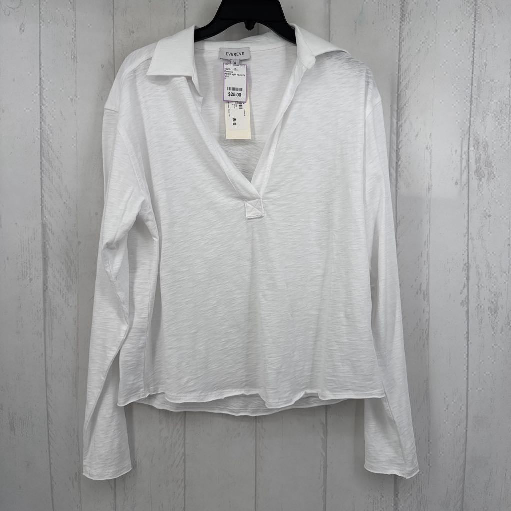 R58 M split neck l/s top