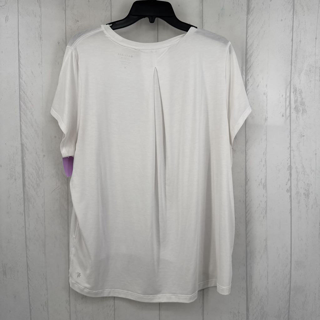 M crewneck s/s hi-lo tee