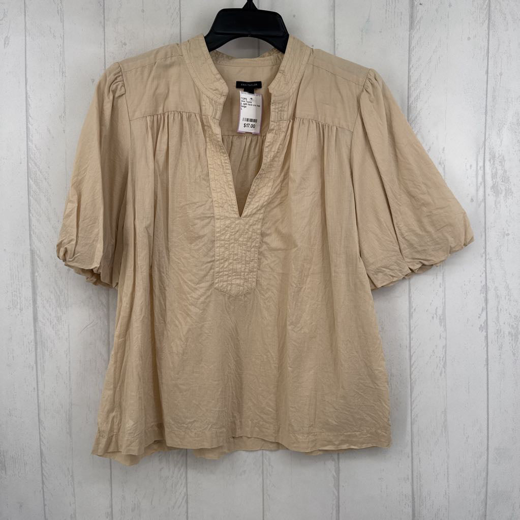 L split neck s/s top