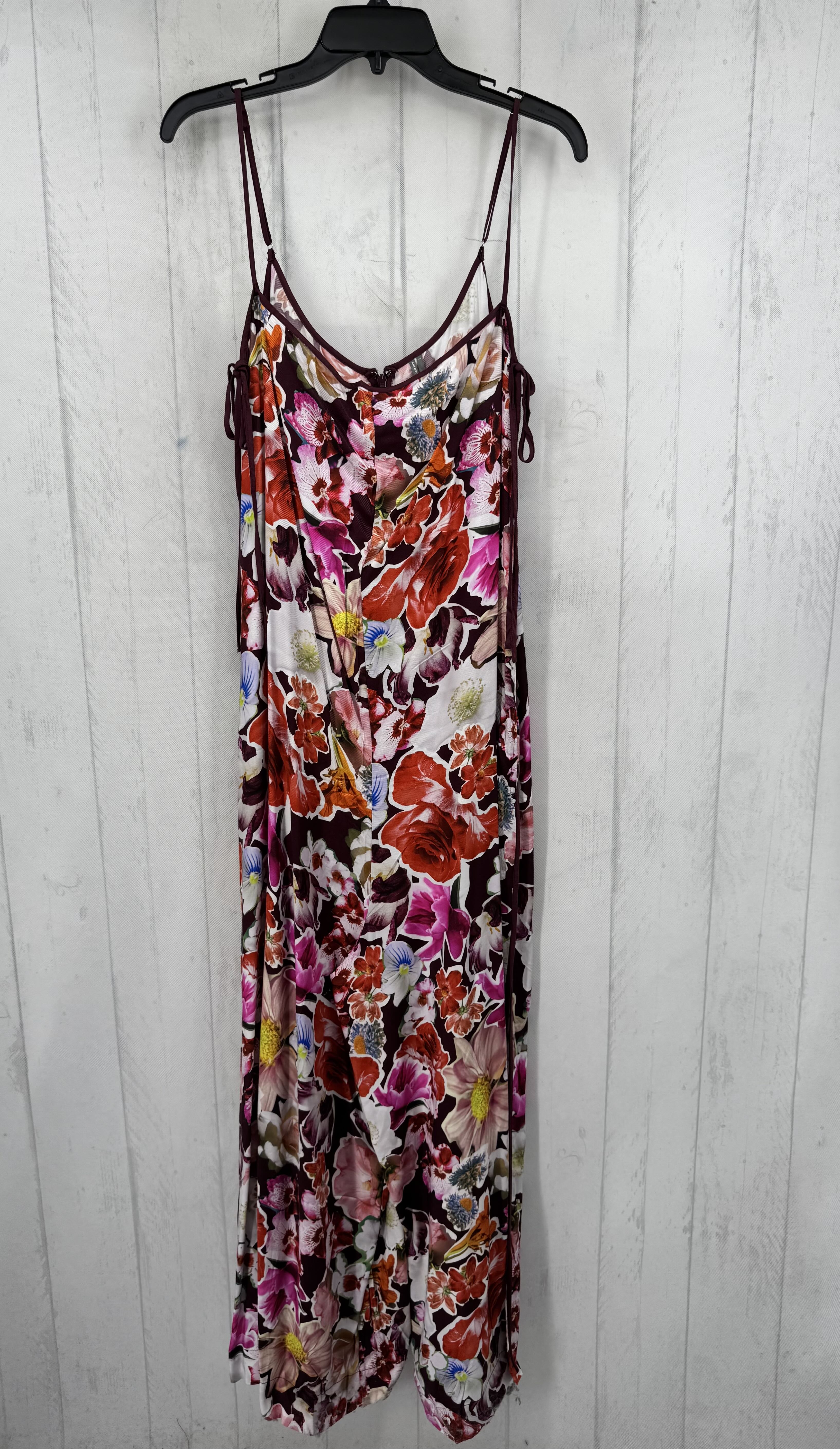 L flo print slvls jumpsuit