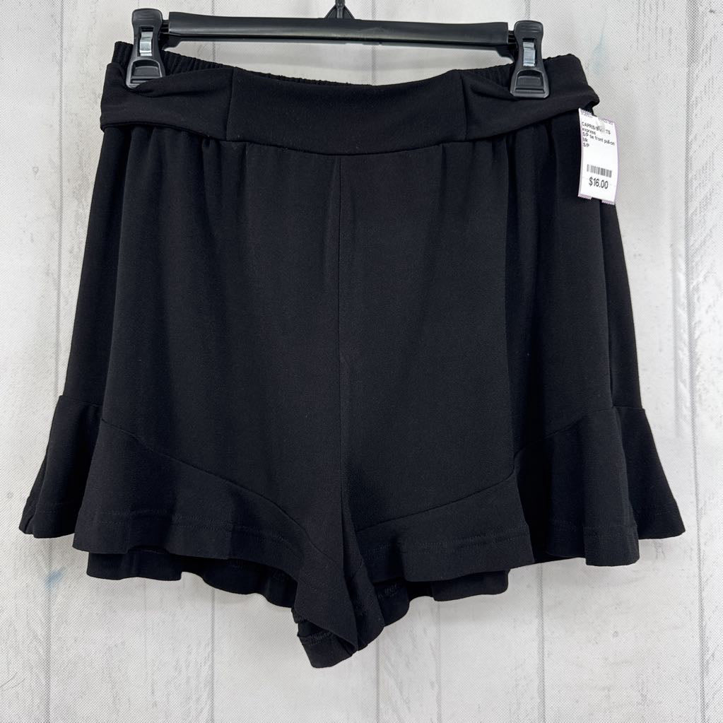S/P tie front pull-on shorts
