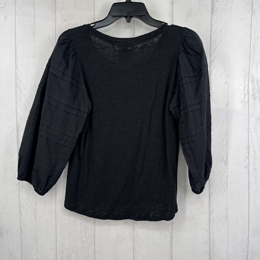 S round neck 3/4 slv top