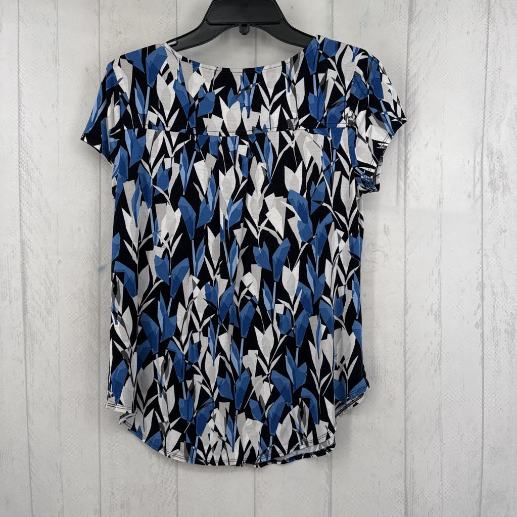 S printed round neck s/s tee