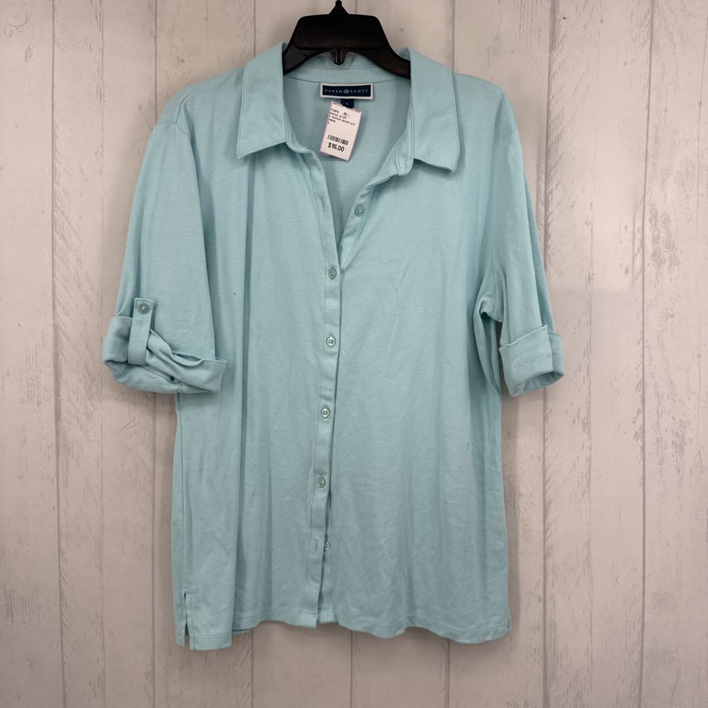 L button down s/s tee