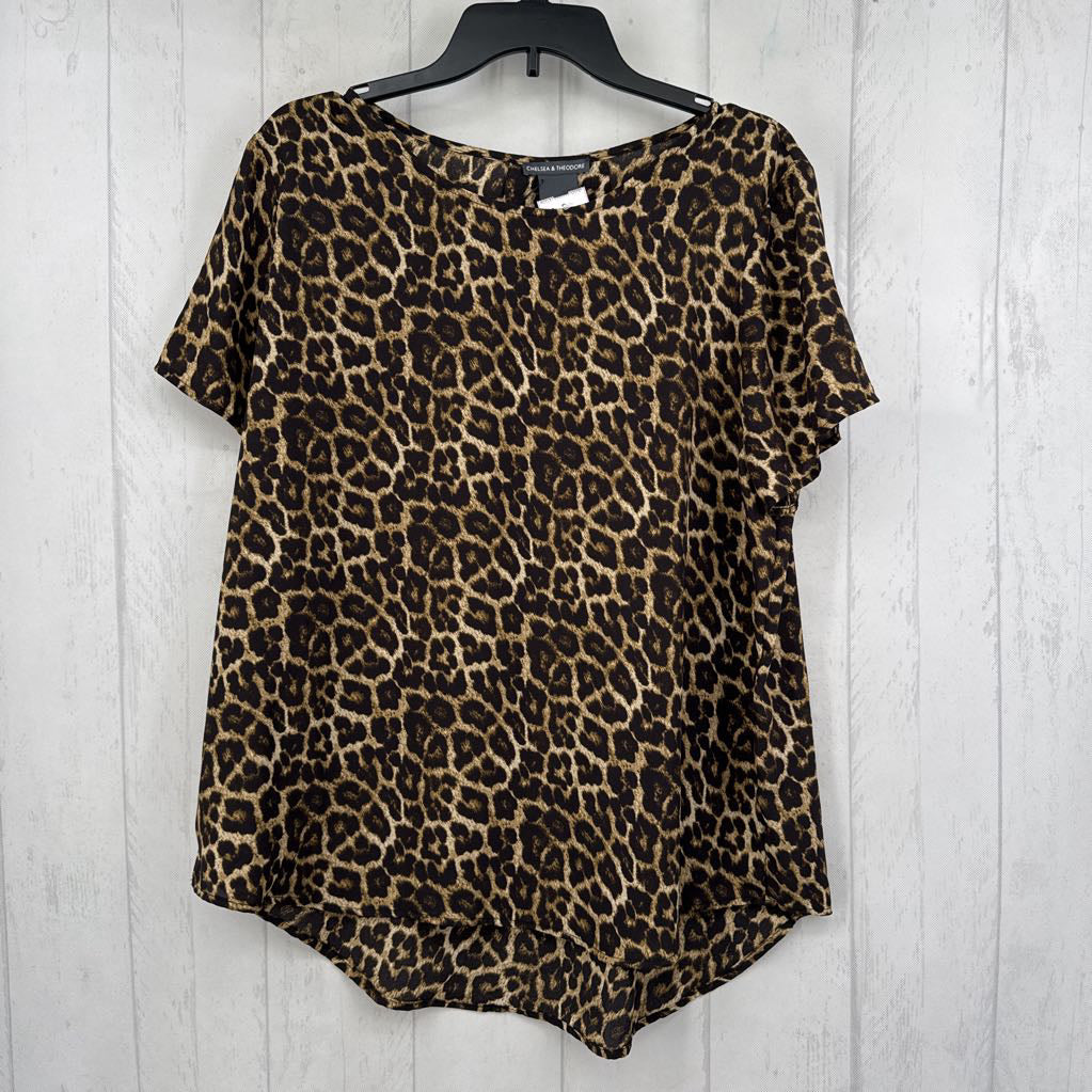 XL animal print s/s top