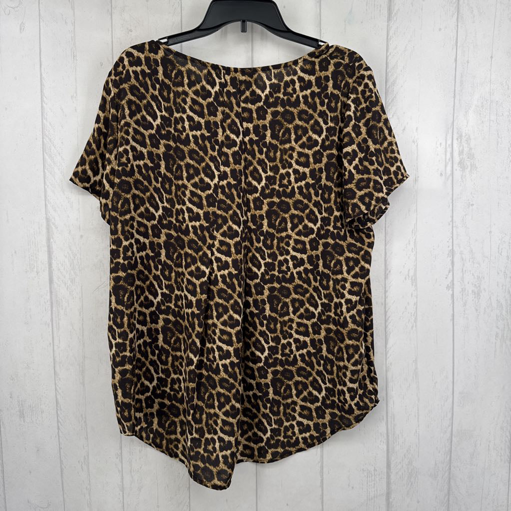 XL animal print s/s top