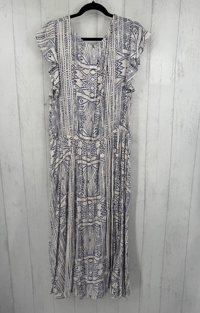 R38 XL printed crossover s/s dress