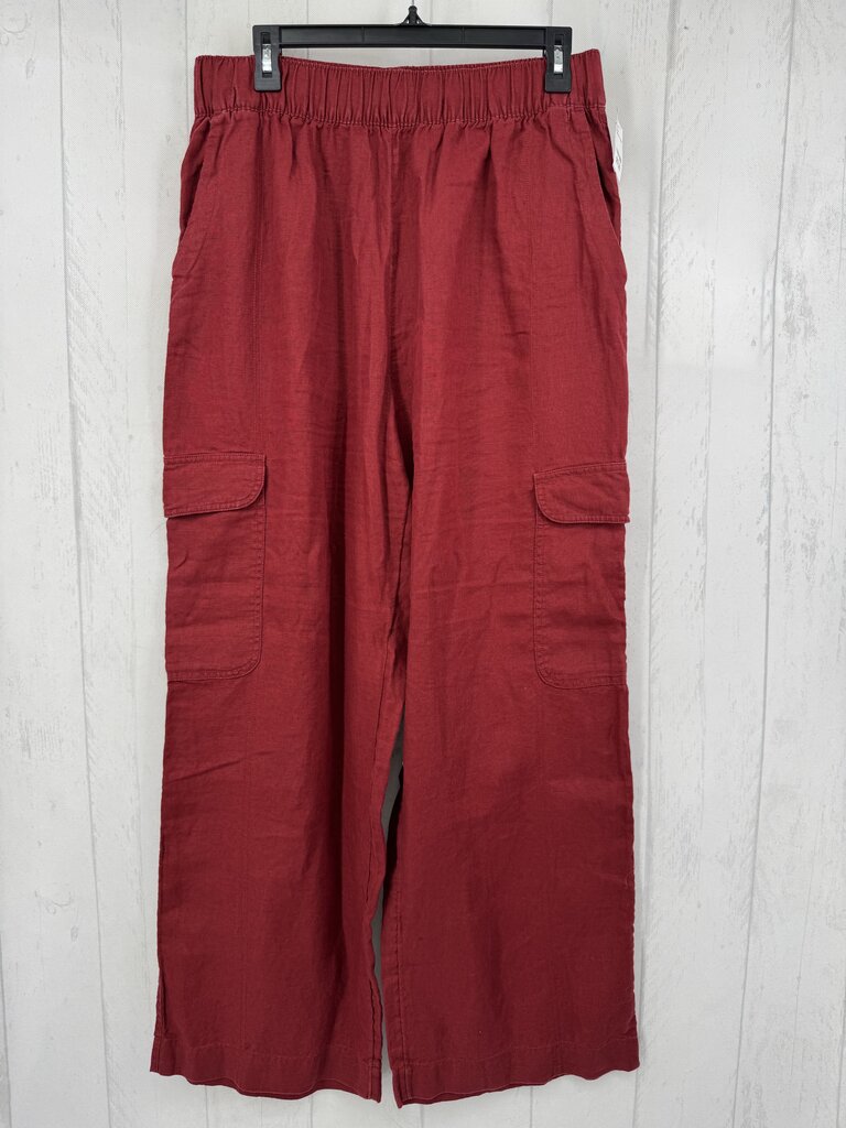 L linen pull-on wide leg pant