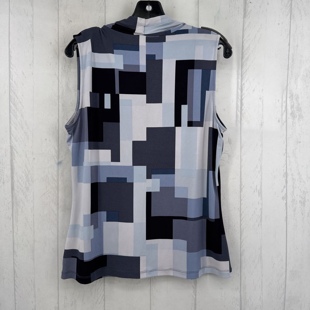 L printed v-neck tank