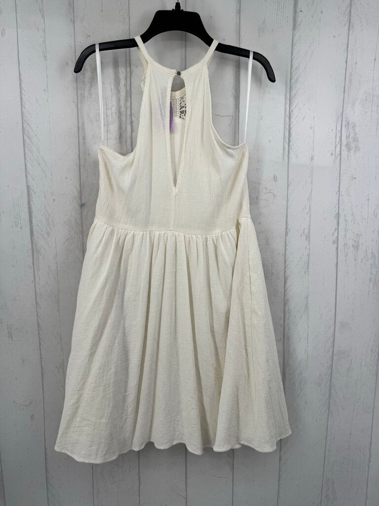 S flo lace detail slvls dress