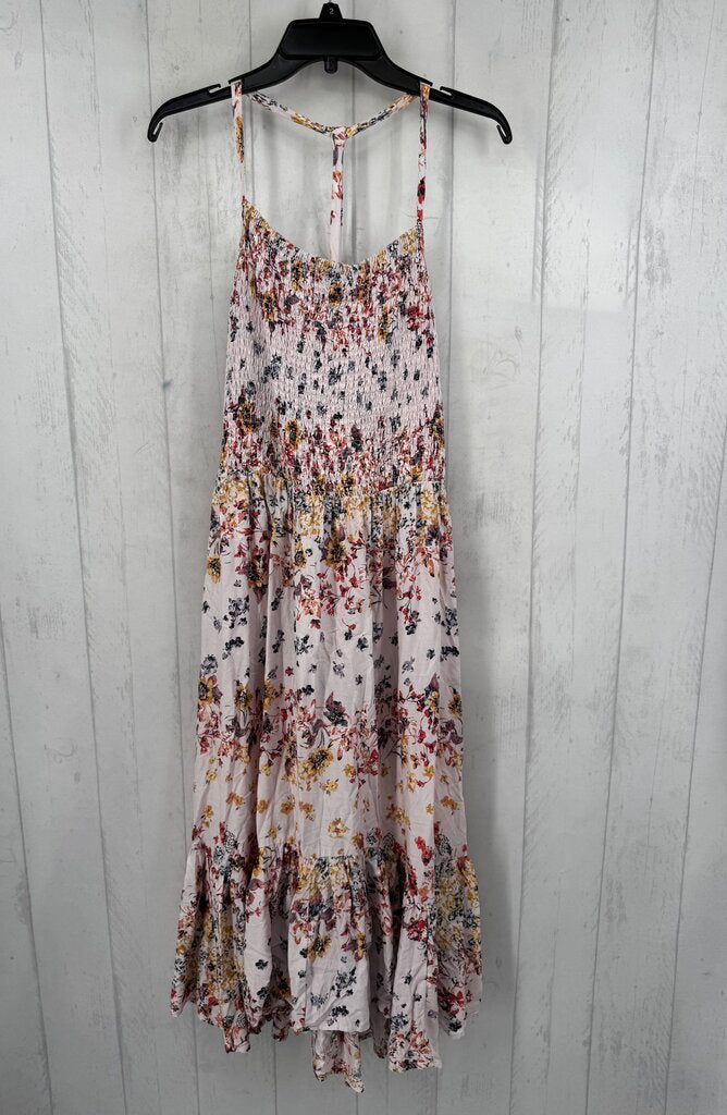 XL flo print smocked sundress