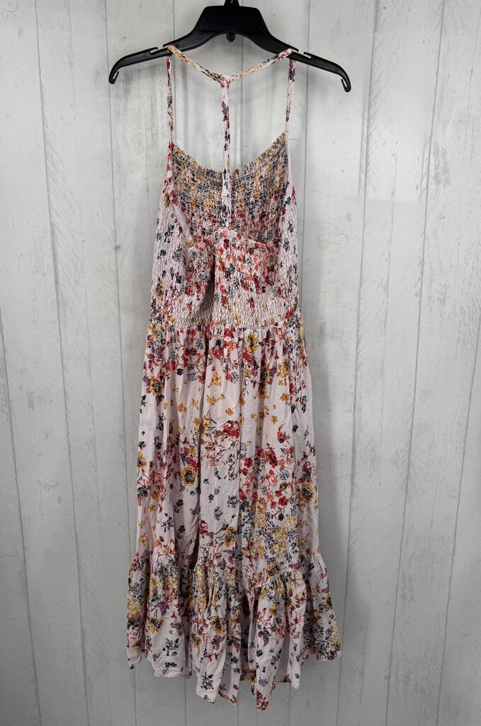 XL flo print smocked sundress