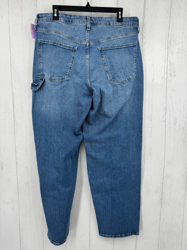 14 hi-rise flo embroidered jeans