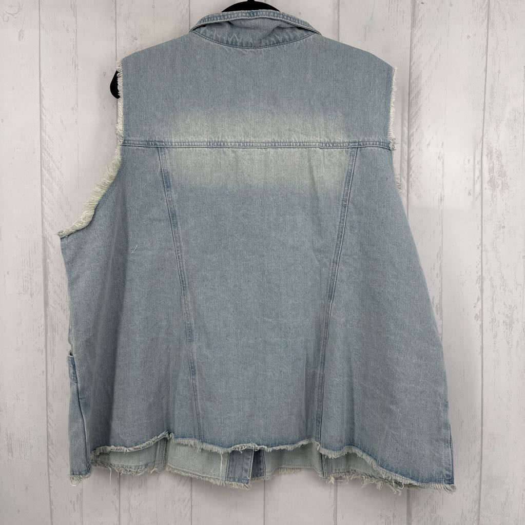 3X denim vest