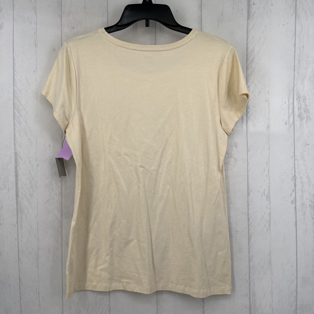 L shimmery s/s tee