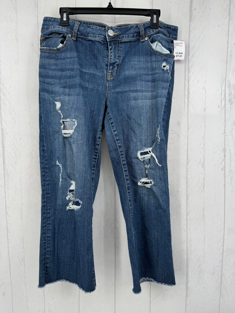 14 denim capris