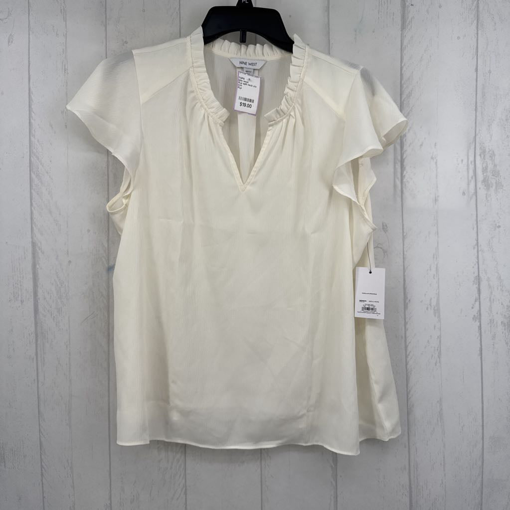 XLp split neck s/s top