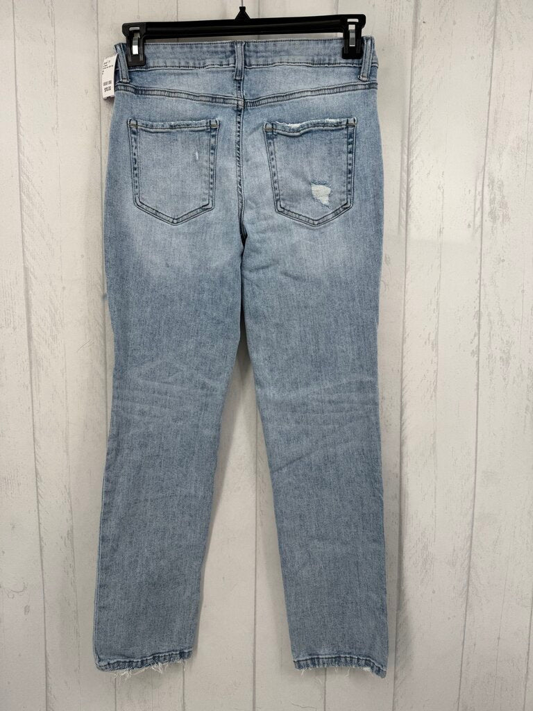 10 mid rise slim leg jean