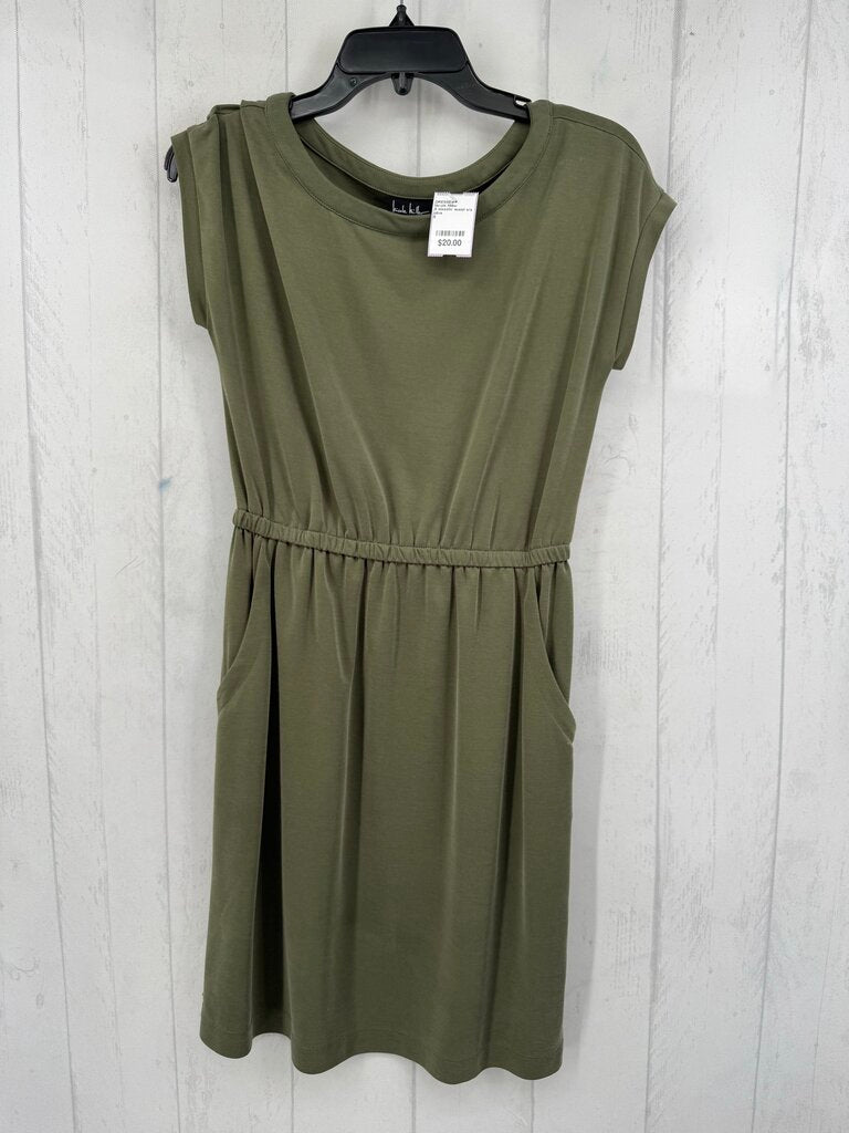 S elasstic waist s/s dress