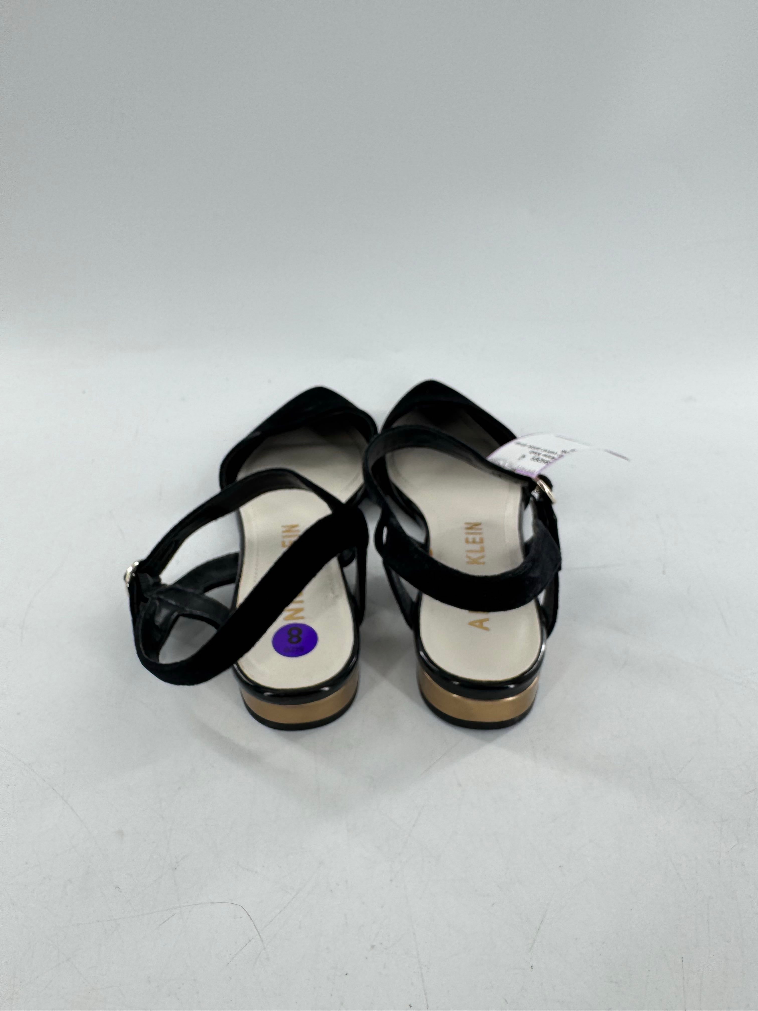 8 velvet ankle strap flats