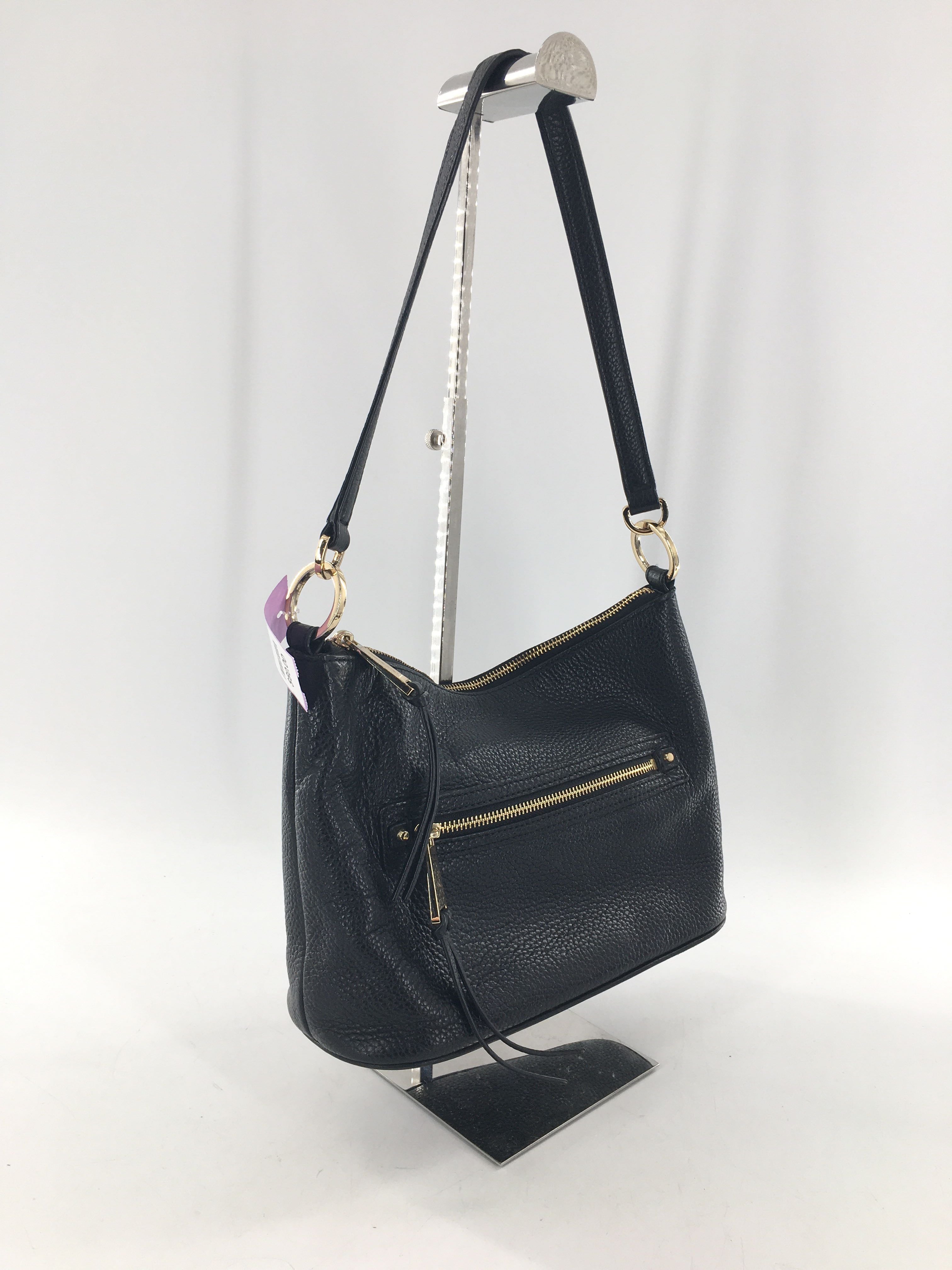 pebbled leather shoulder bag