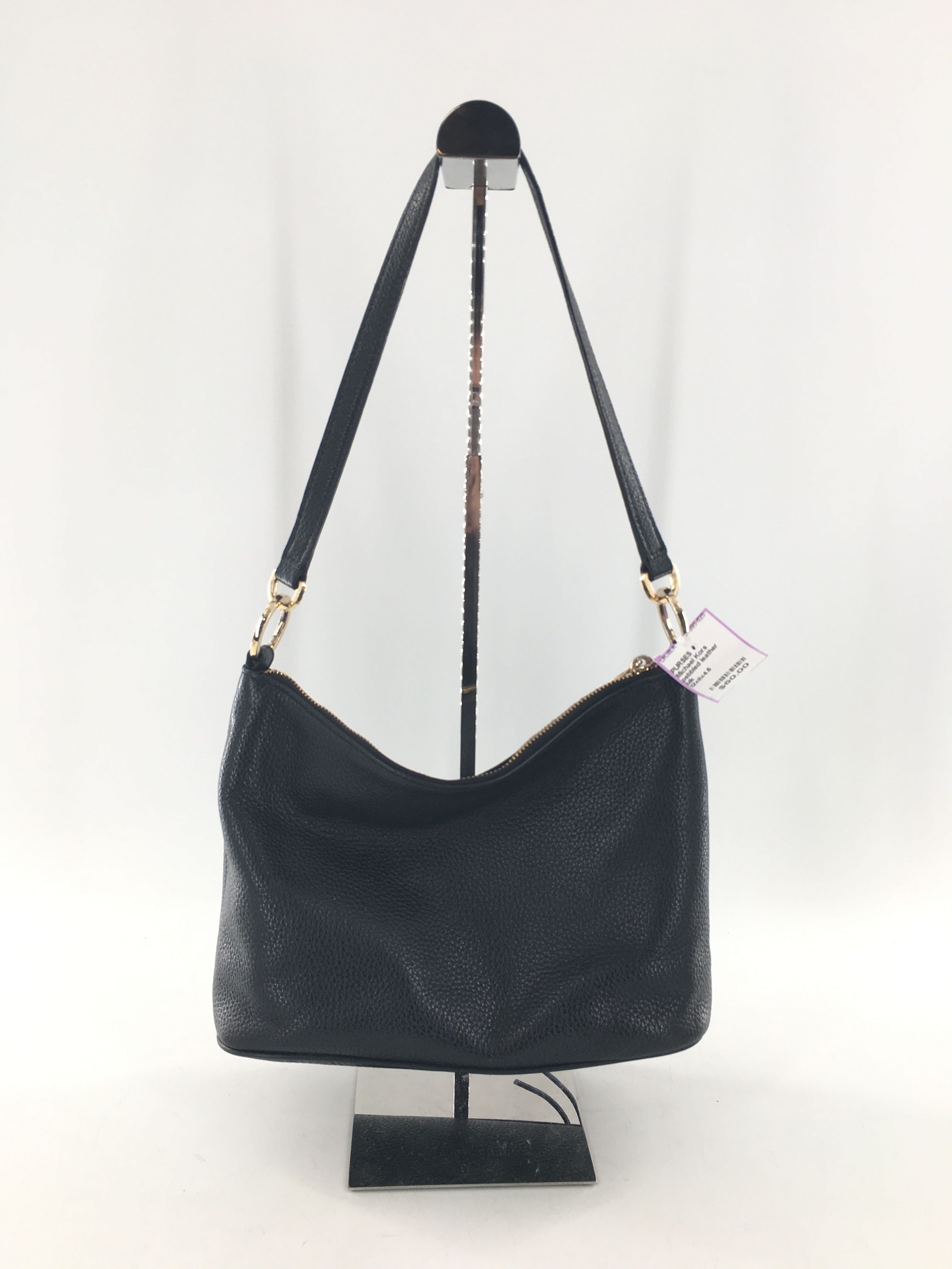 pebbled leather shoulder bag