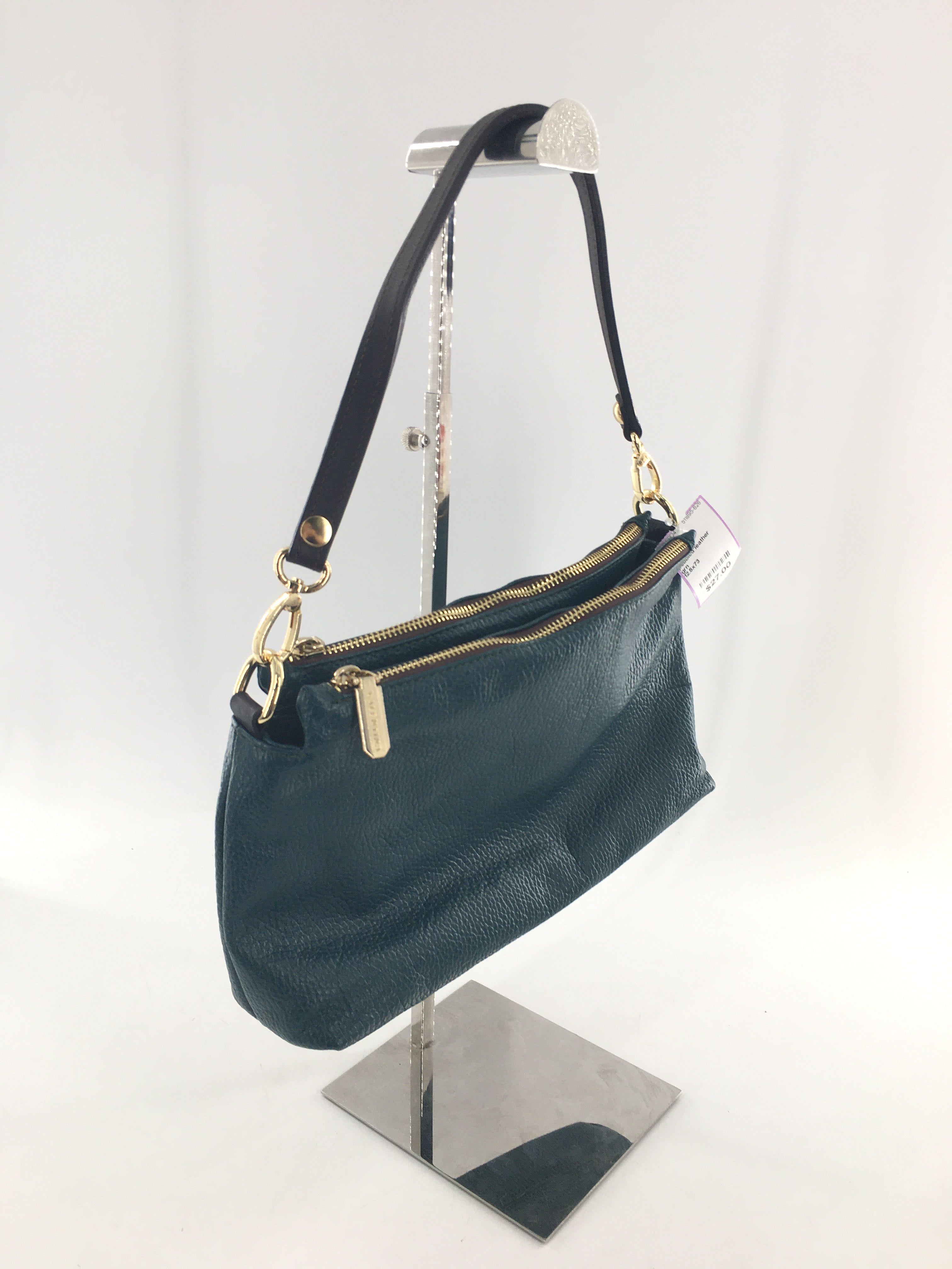 pebbled leather shoulder bag