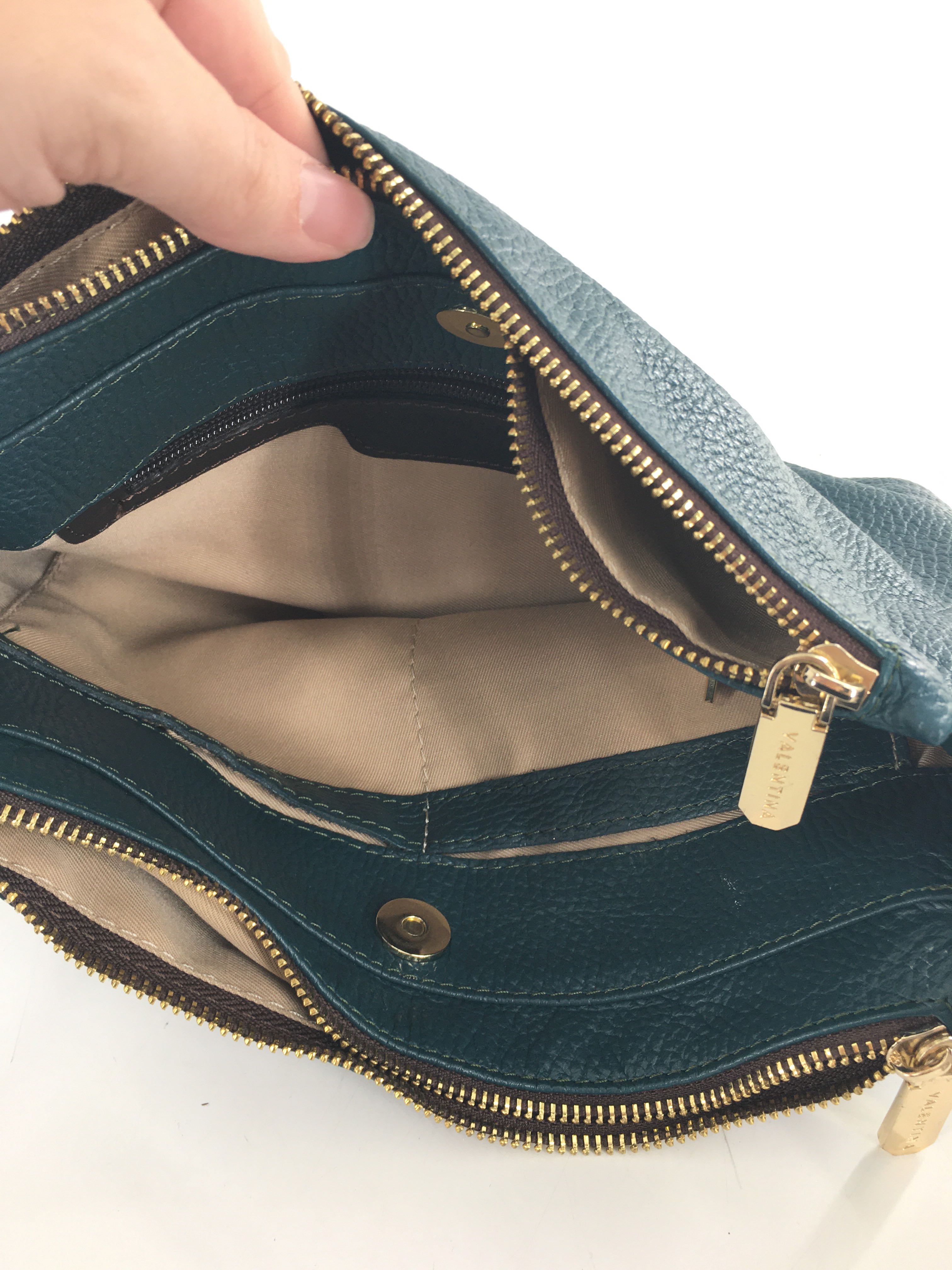 pebbled leather shoulder bag