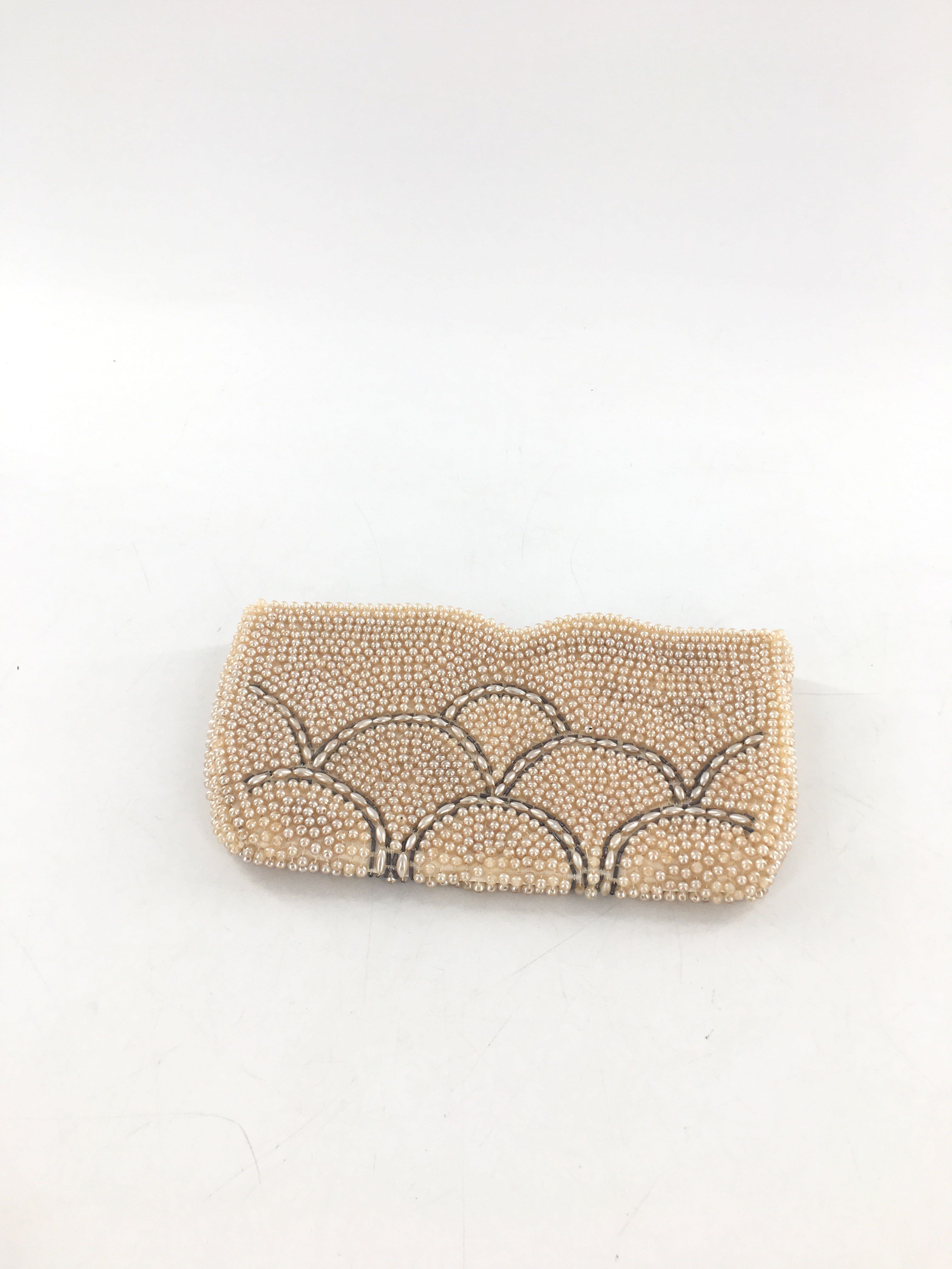 vintage beaded clutch
