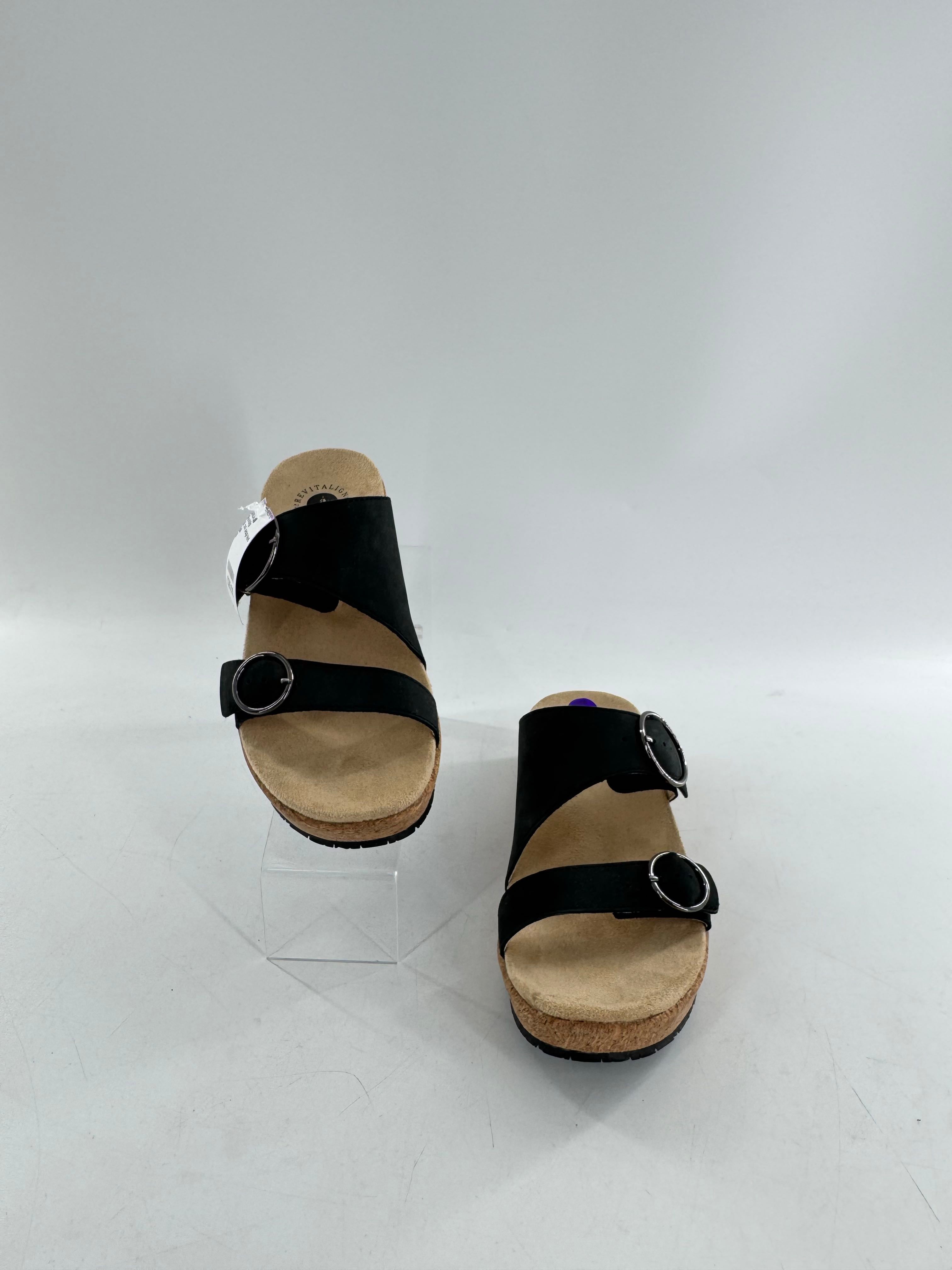 8 cork wedge heel sandal