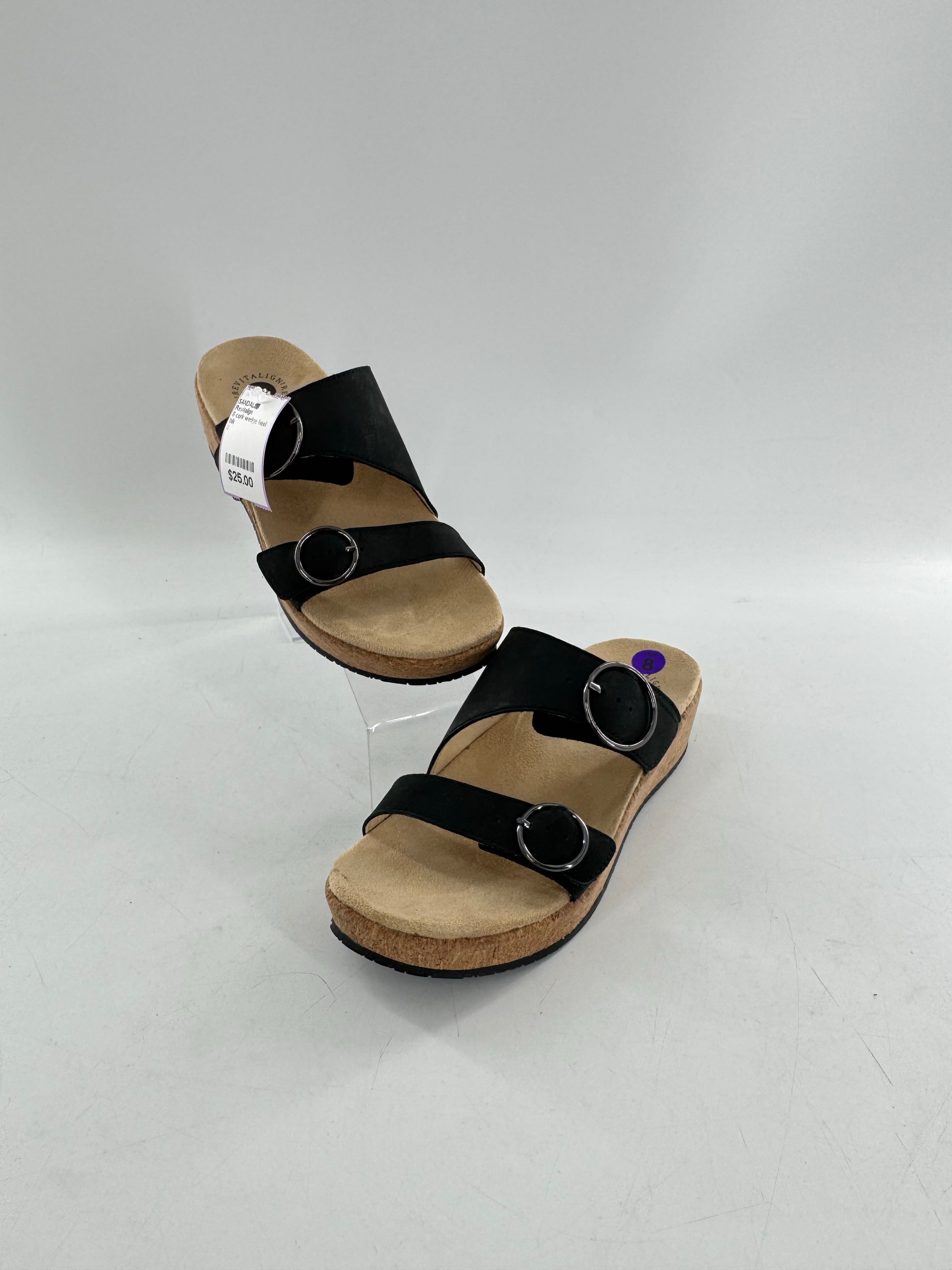 8 cork wedge heel sandal