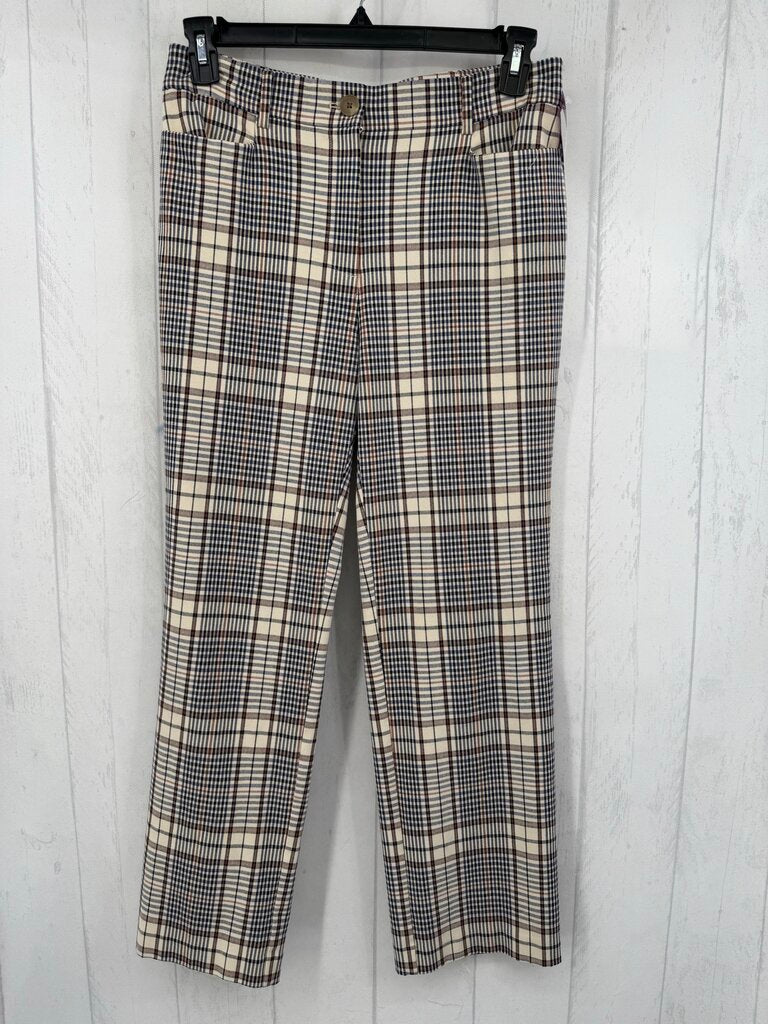 12 plaid curvy skinny fit pant