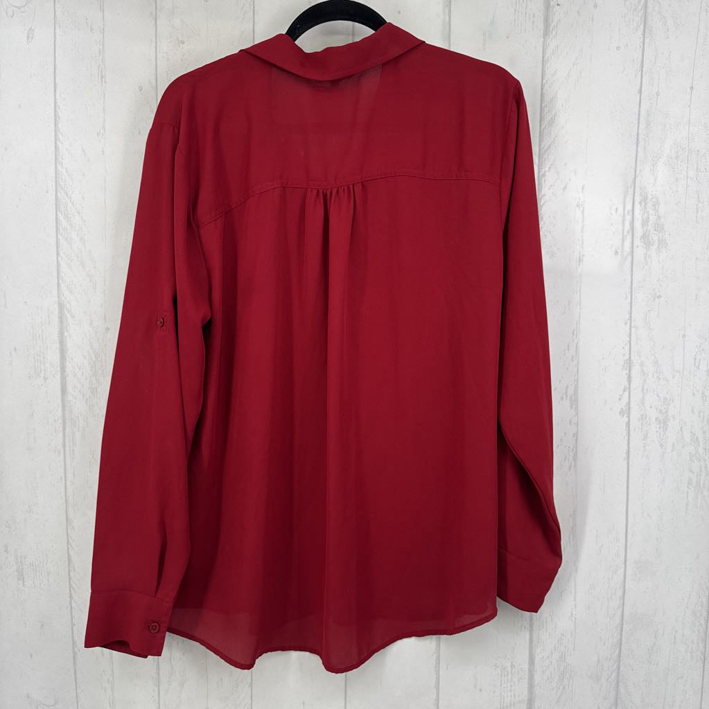 XL button down l/s top