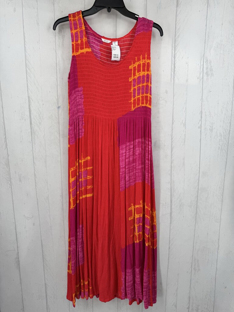 S smocked colorblock sundress