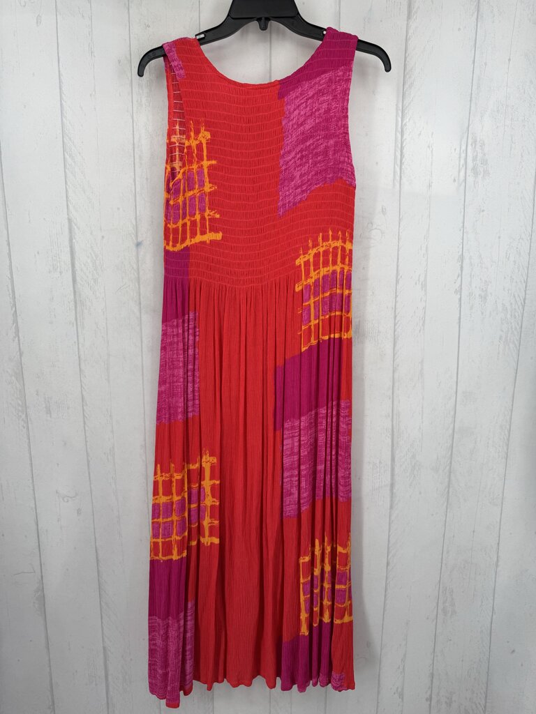 S smocked colorblock sundress