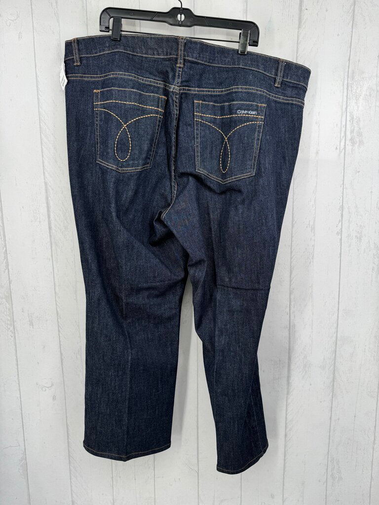 24w dark wash sraight leg jean