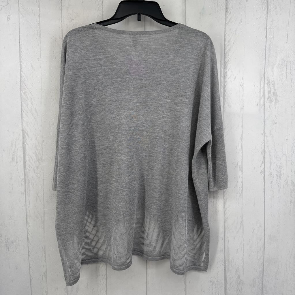 L knit dolman slv top 3/4 slv