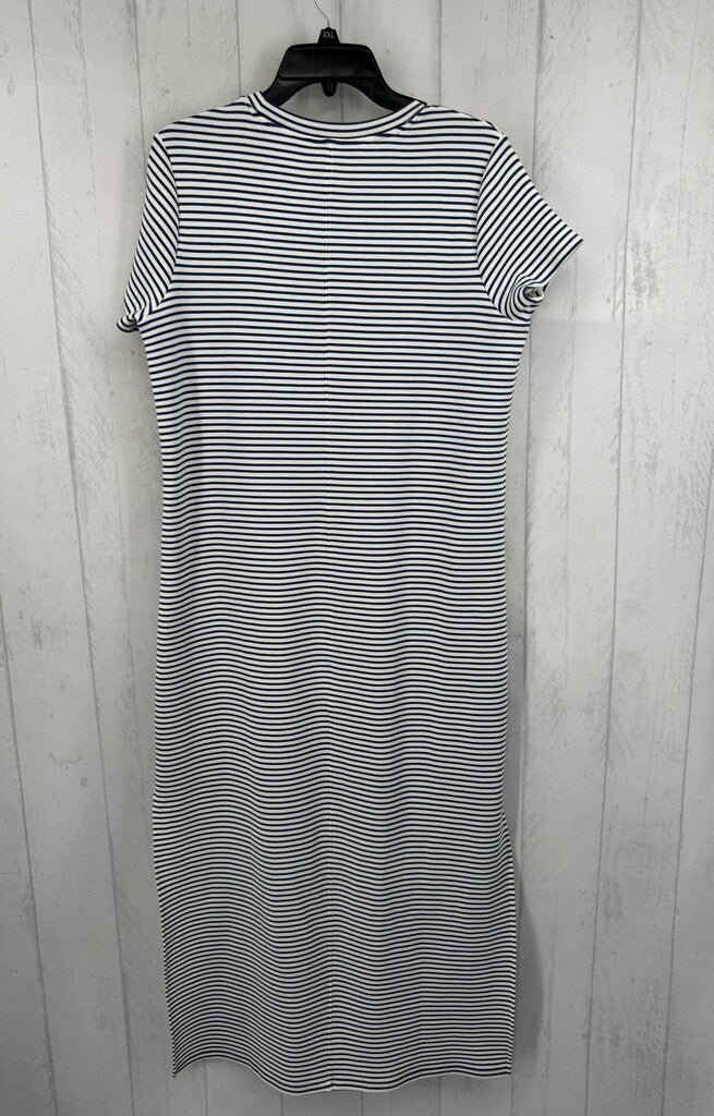 L striped s/s dress