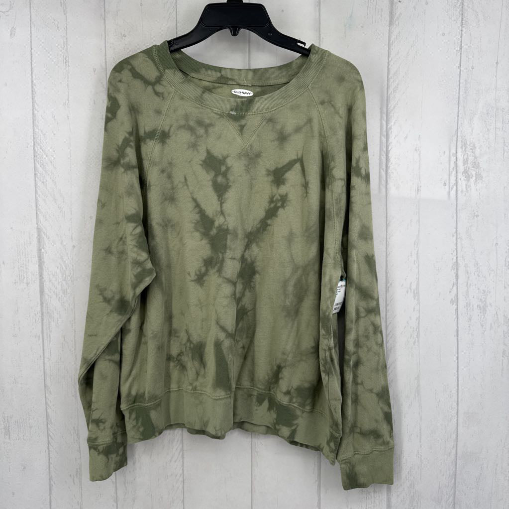 L tie-dye crewwwneck sweatshirt