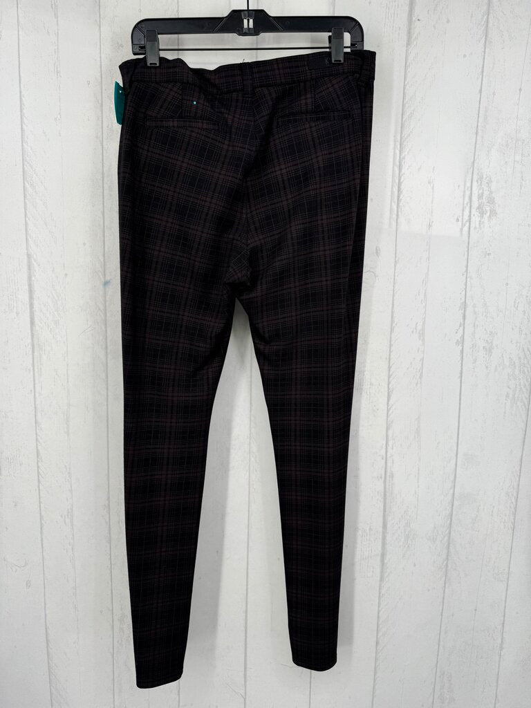 12 plaid skinny pant