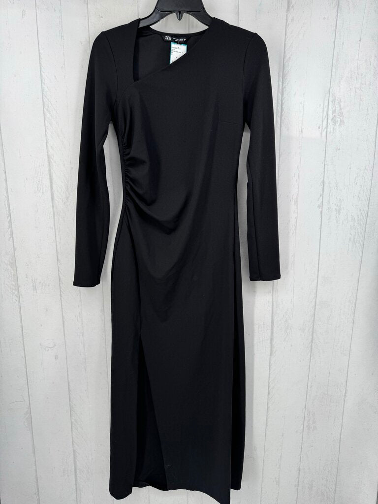 M ruched side l/s dress