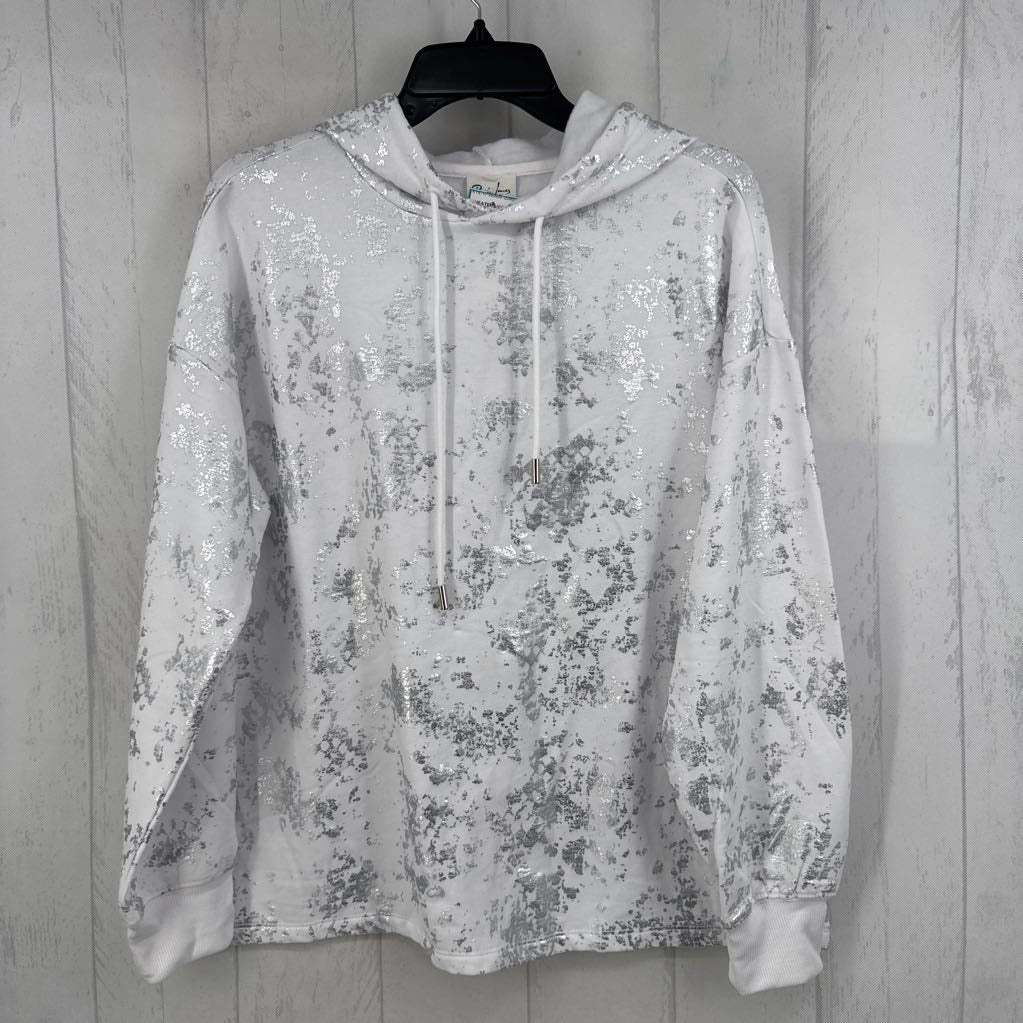 R42 L metallic printed hoodie