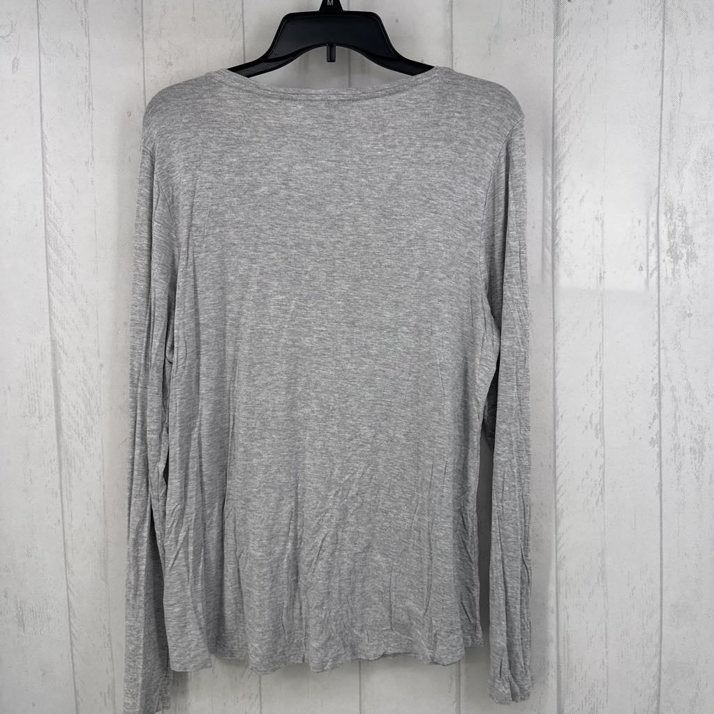 L round neck l/s tee