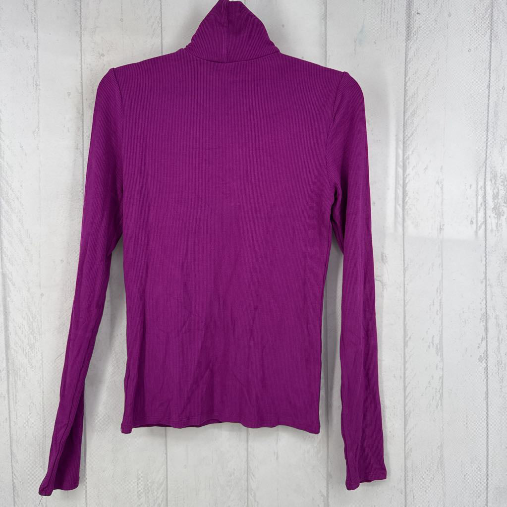 S ribbed l/s t-neck