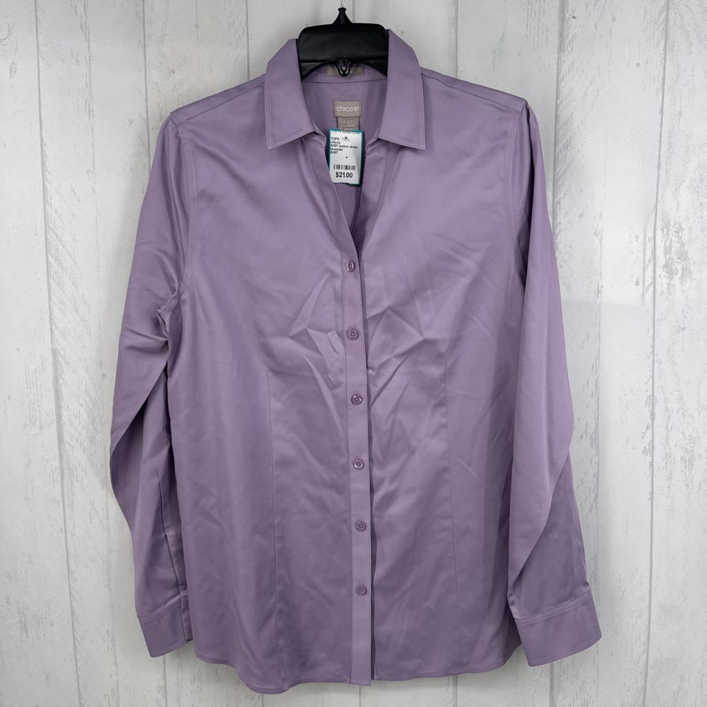 S/MT button down l/s top