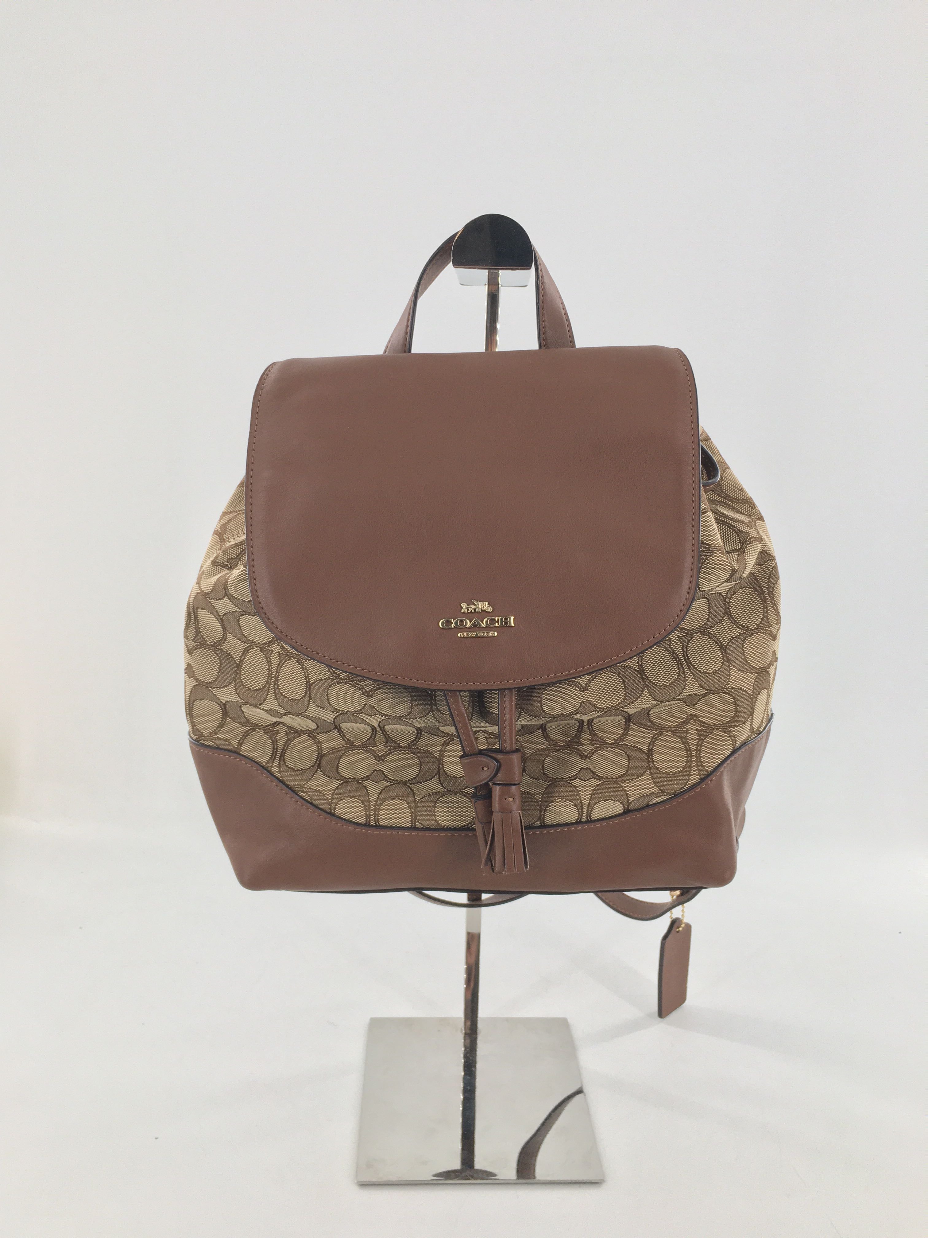 signature jacquard backpack