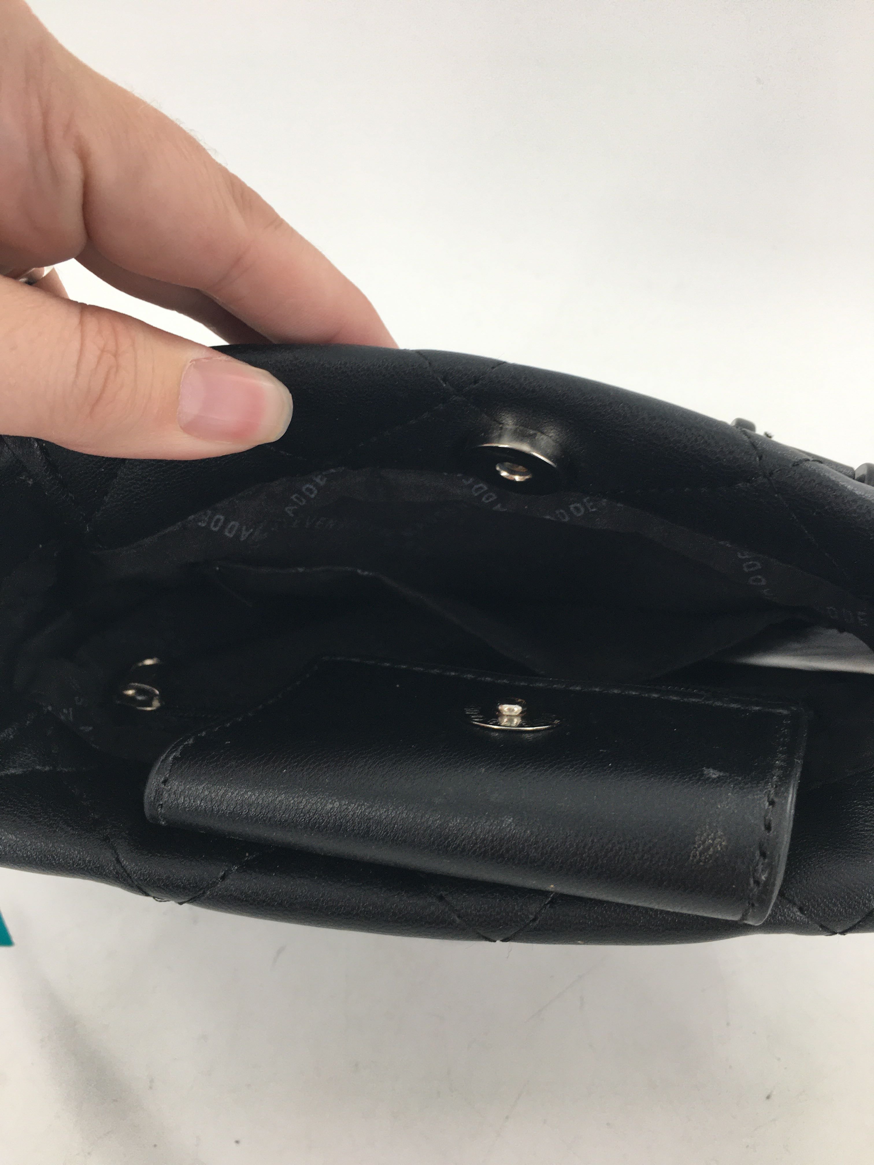R68 dual handle quilted small satchel
