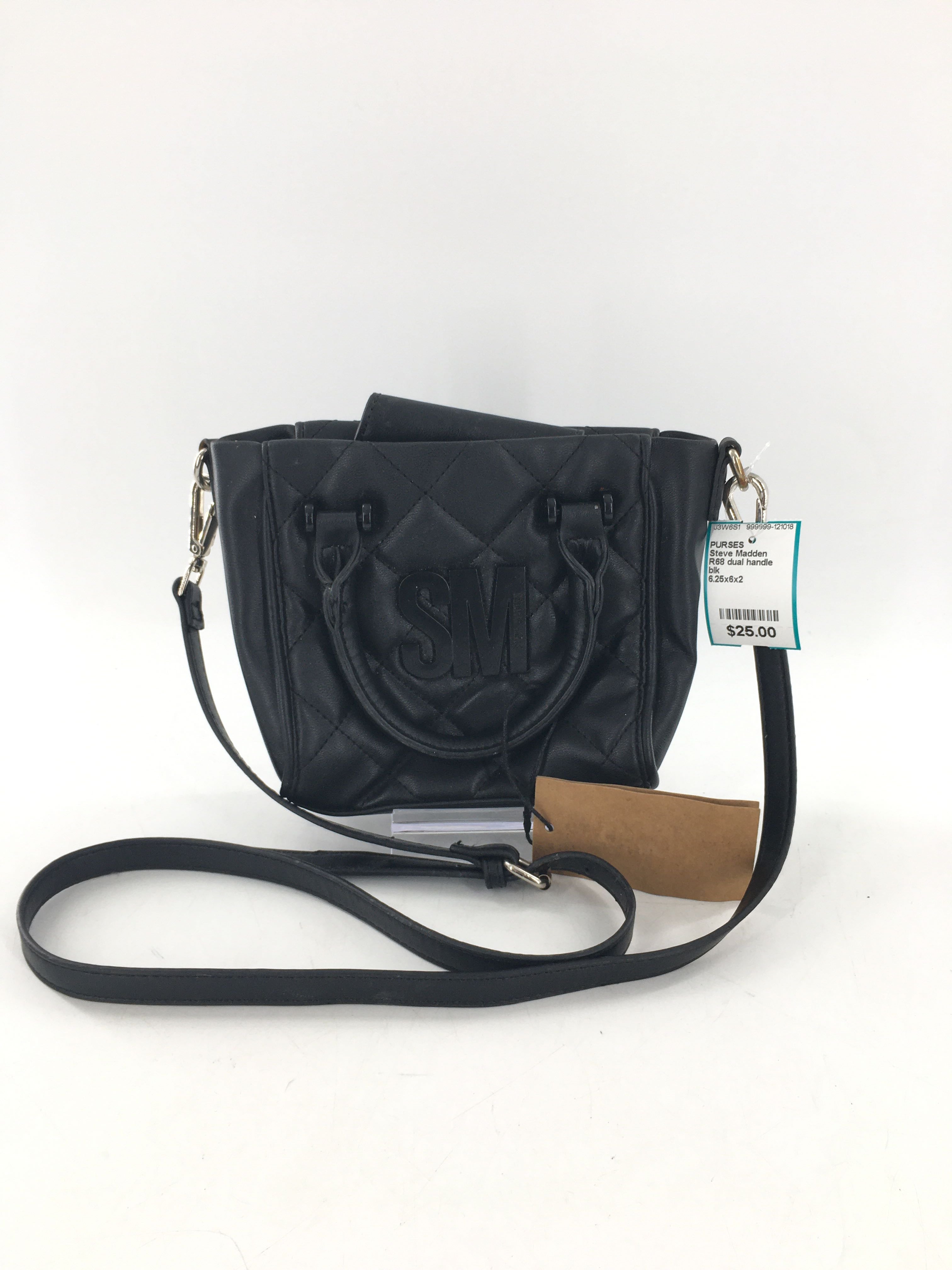 R68 dual handle quilted small satchel