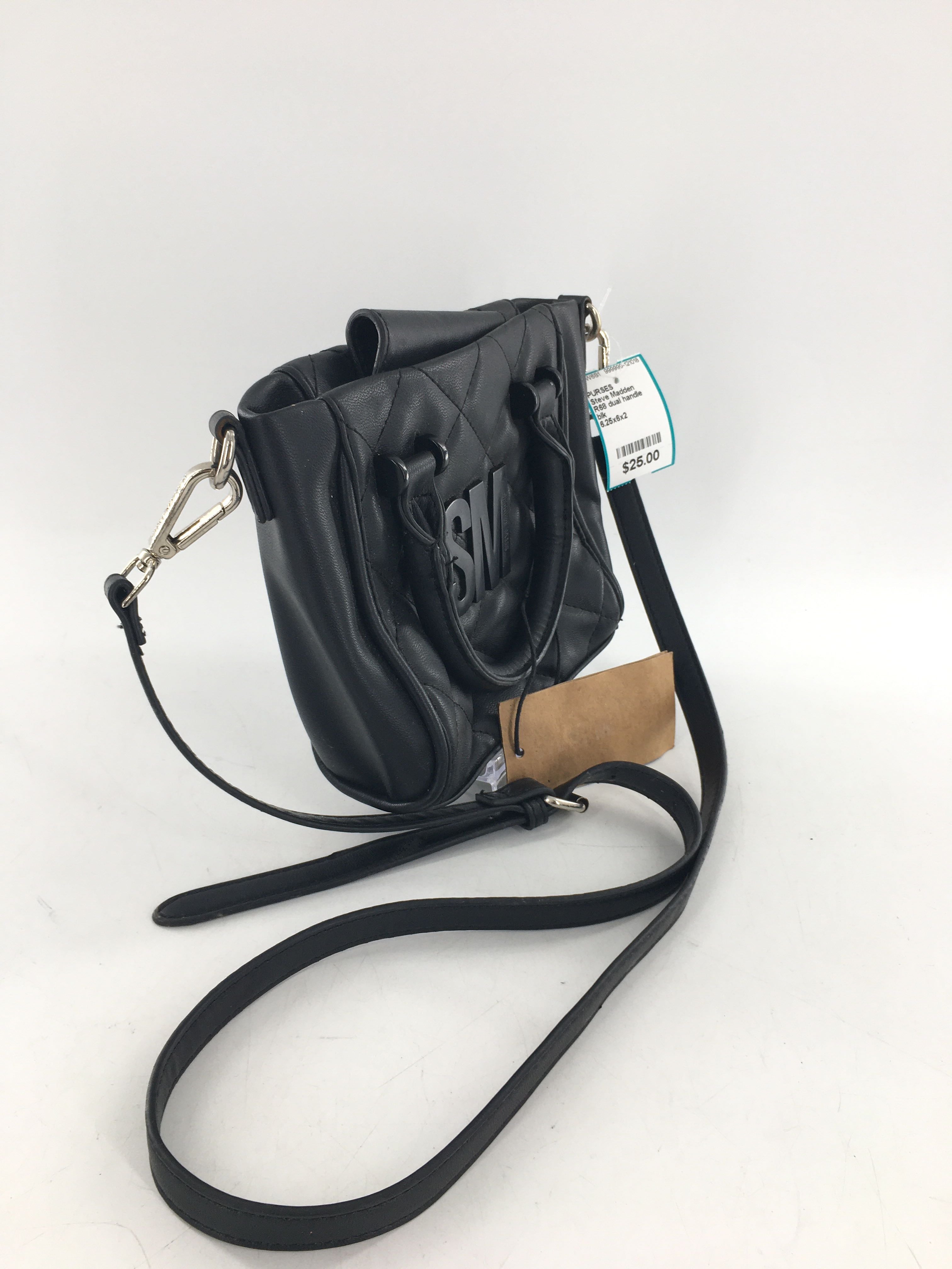 R68 dual handle quilted small satchel